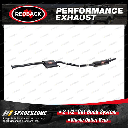 Redback 2 1/2" Cat Back System Single Outlet Rear for Holden Commodore VU VY