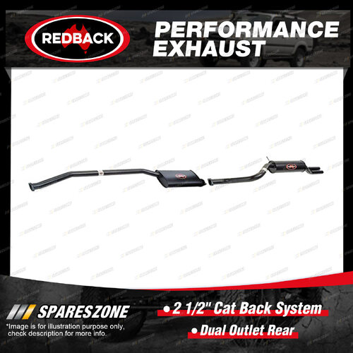 Redback 2 1/2" Cat Back System Dual Outlet Rear for Ford Falcon AU AU2 AU3 4.0L