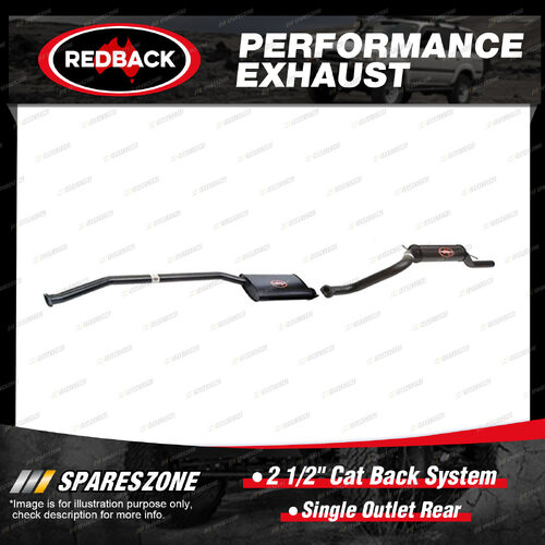 Redback 2 1/2" Cat Back System Single Outlet Rear for Ford Falcon AU 4.0L 98-02