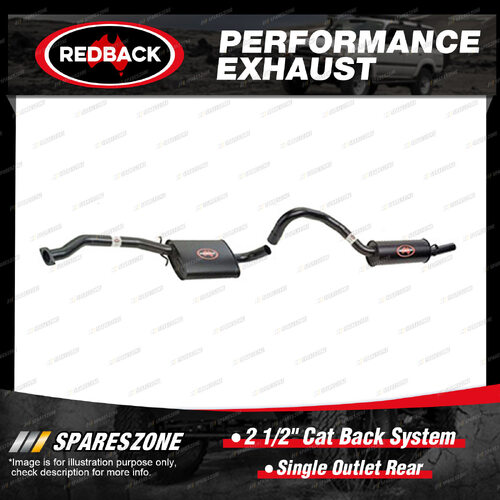 Redback 2 1/2" Cat Back System 1 Outlet Rear for Holden Commodore Calais VL 5.0L