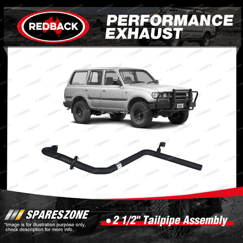 Redback 2 1/2" Exhaust for Toyota Landcruiser FZJ80R HZJ80R 4.2L 4.5L 1990-1998