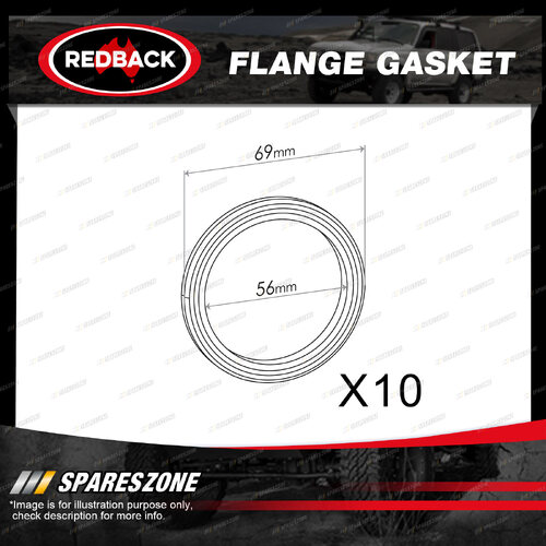10 pcs Redback Flange Gaskets for Toyota Corolla Spacia Estima 4 Runner