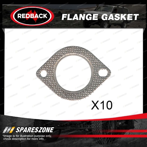 10 Pcs Redback 2 Bolts Flange Gasket - Inside Diameter 63mm for Mazda FE210