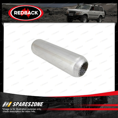 Redback Hotdog - 375mm Long 75mm 3" Perforated Without Spigots Stainless Steel