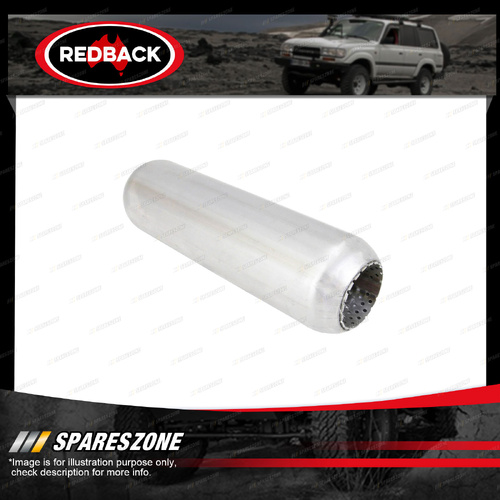 Redback Hotdog - 300mm Long 63mm 2-1/2" Perforated Without Spigots Unpainted