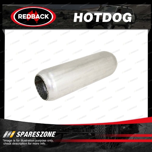 Redback Hotdog - 305mm 12" Long 76mm 3" Tube Perforated Without Spigots