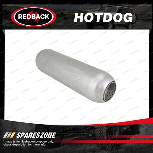 Redback Hotdog - 375mm 15" Long 75mm 3" Tube Perforated Without Spigots
