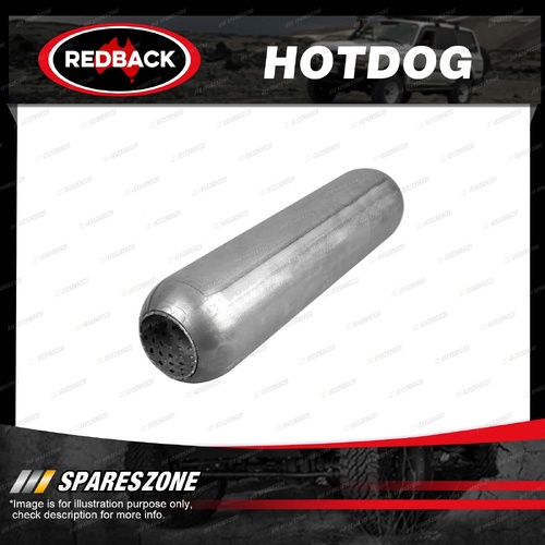 Redback Hotdog - 225mm 9" Long 75mm 3 3" Tube Perforated Without Spigots