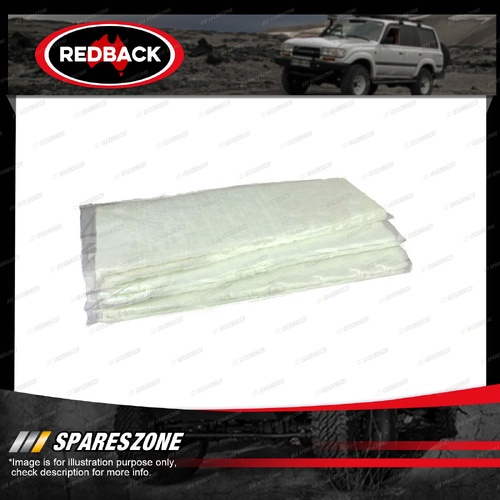 Redback Muffler Mat - 500mm x 300mm x 10mm Glass Muffler Packing 752 Degrees