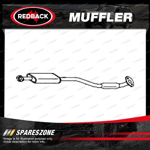 1 piece of Redback Muffler for Hyundai Lantra 11/1992-08/1995 M4203