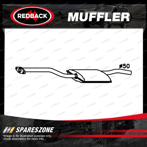 1 piece of Redback Muffler Bolt-On for Mercedes Benz 200T 1981-1986