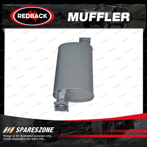 Redback Extreme Duty 11"x6" Large Muffler - Triflow Offset/Offset 304 SS