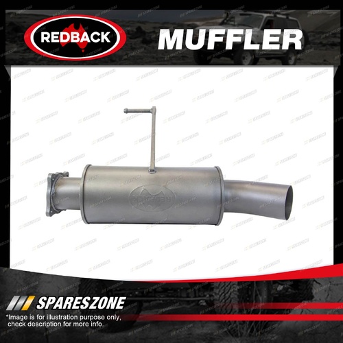Redback Extreme Duty 3.5" Modular Muffler - Centre/Centre 304 Grade Stainless