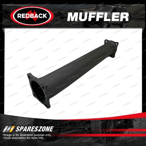 Redback Extreme Duty 3.5" Muffler Delete - Centre/Offset 409 Stainless Steel