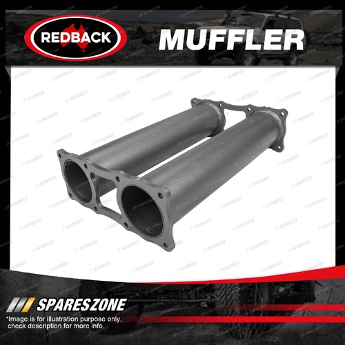 Redback Extreme Duty Twin 4" Muffler Delete for Toyota Landcruiser 79 Series