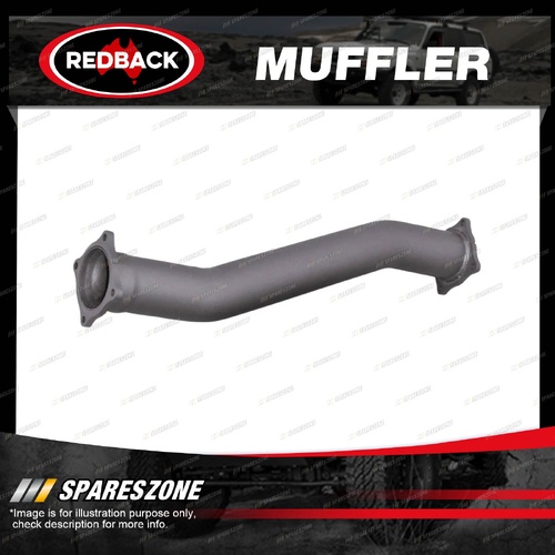 Redback Extreme Duty 3" Muffler Delete - Centre/Centre 409 Stainless Steel Tube
