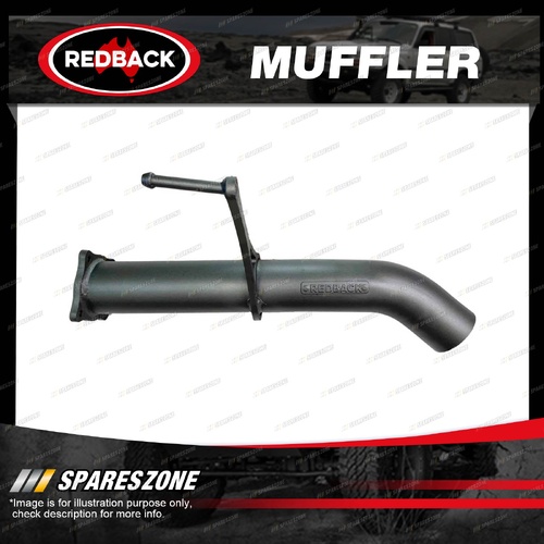 Redback Extreme Duty 3.5" Muffler Delete - Rear With Dump Tip Stainless Steel