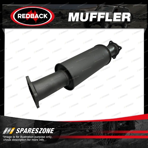 Redback Extreme Duty 3.5" 6" Round Resonator Muffler - Centre/Offset 304 SS