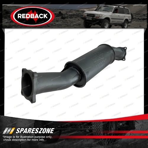 Redback Extreme Duty 5" Round Straight Piped Resonator - Offset/Offset 304 SS