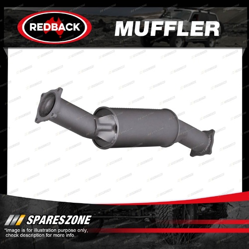 Redback Extreme Duty 5" Round Straight Through Resonator Muffler - Centre/Centre