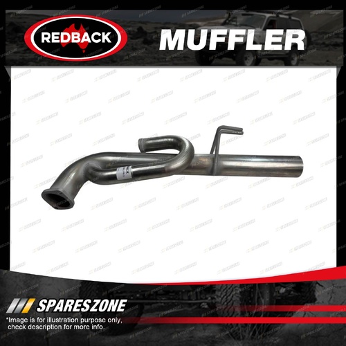 Redback 3" J Pipe Muffler Delete RH for Holden Commodore VE VF Statesman WM