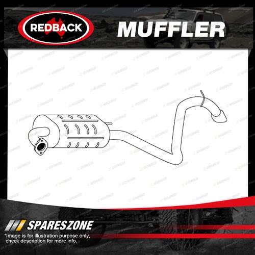 Redback Muffler Bolt On for Hyundai i30 FD 2.0L G4GC FWD Hatchback Petrol 07-12