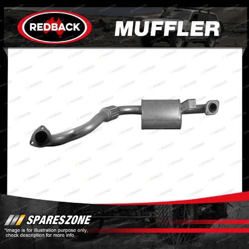 Redback Standard Front Muffler for Toyota Landcruiser HZJ80 4.2L 1H-Z 1990-1998