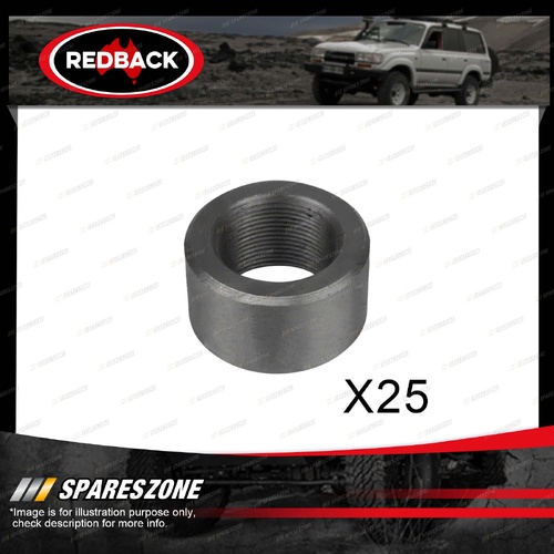 25 Pcs Redback Oxygen Sensor Nuts - Thread M24 x 1.5 Outside Diameter 35mm