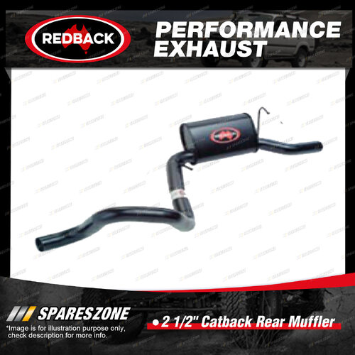 Redback 2 1/2" Catback Rear Muffler Assy for Ford Fairmont Falcon AU EB ED EF EL