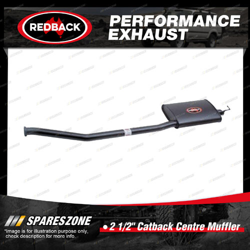 Redback 2 1/2" Catback Centre Muffler Assy for Ford Fairmont Falcon AU AU2 AU3