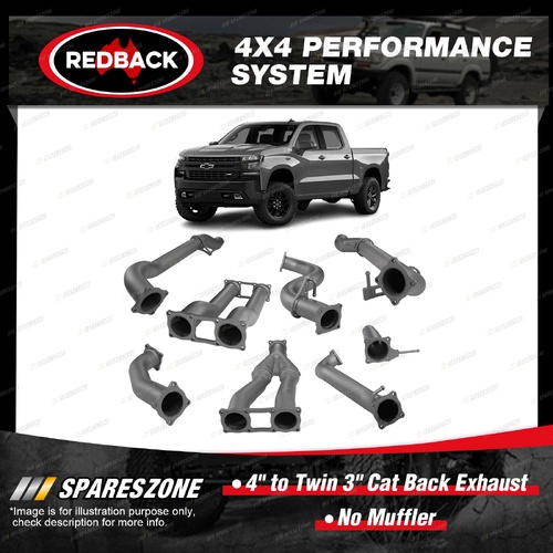 Redback 4x4 Exhaust System for Chevrolet Silverado 1500 GMT1EC 6.2L 8Cyl 2018-On