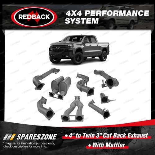 Redback 4x4 Exhaust System & Centre Mufflers for Chevrolet Silverado 1500 GMT1EC