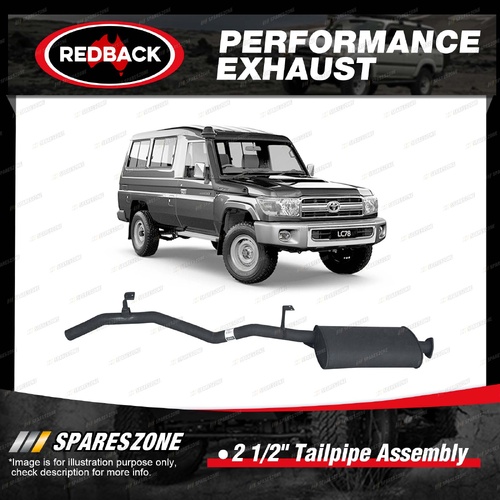 Redback Performance Tailpipe for Toyota Landcruiser FZJ79R HZJ 75R 75RP 78R 79R