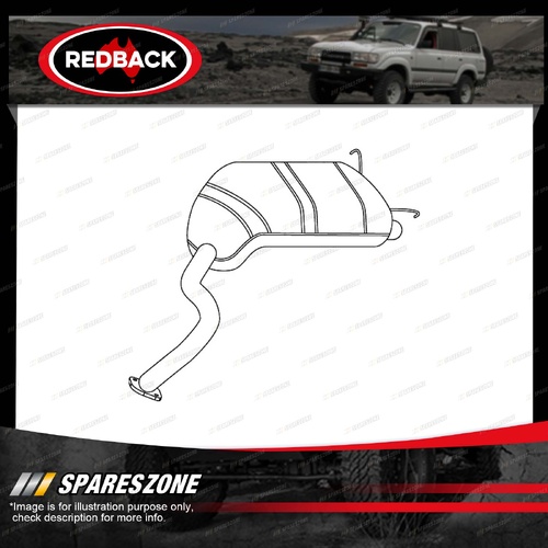 Redback Standard Replacement Exhaust for Hyundai Terracan HP G6CU 3.5L 2001-2007