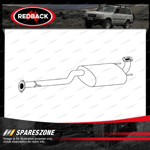 Redback Standard Replacement Exhaust for Toyota Hilux KUN16 KUN26 3.0L 05-15