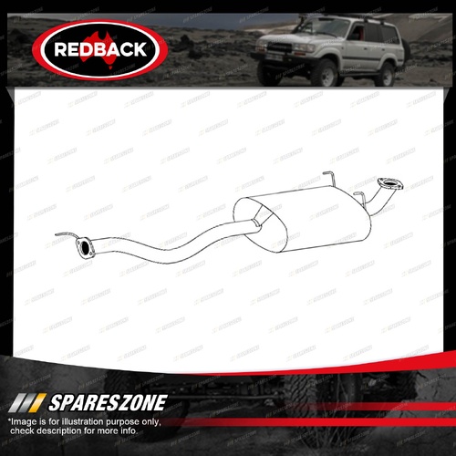 Redback Standard Replacement Exhaust for Toyota Hilux TGN16 2.7L 2TR-FE 05-15