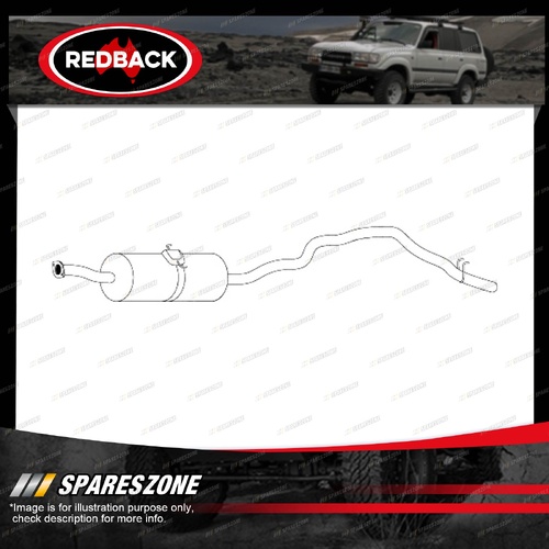 Redback Standard Replacement Exhaust for Toyota HiAce RCH RZH 103 113 125 2.4L