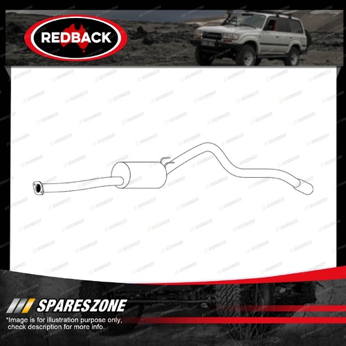 Redback Standard Replacement Exhaust for Toyota Hilux RN 85 90 YN 51 56 58 83-89