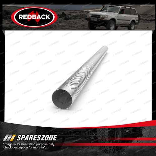 Redback Perforated Aluminised Steel Tube - Outside Diameter 75mm Length 1m