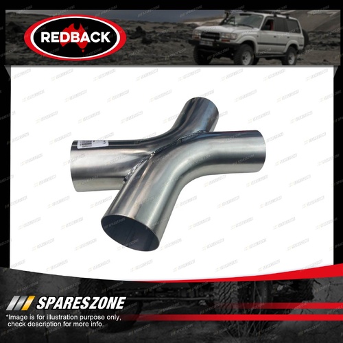 Redback X-Pipe - Twin 3" Inch 76mm 304 Stainless Steel Fabricated X Pipe