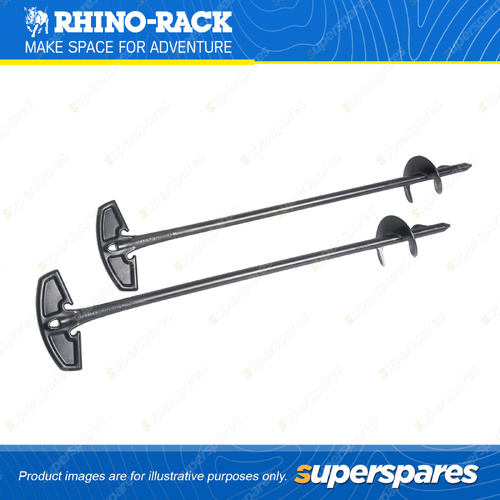 Pair Rhino Rack 513mm Sand Screws 31113 - Suits Sand and Outdoor Environments