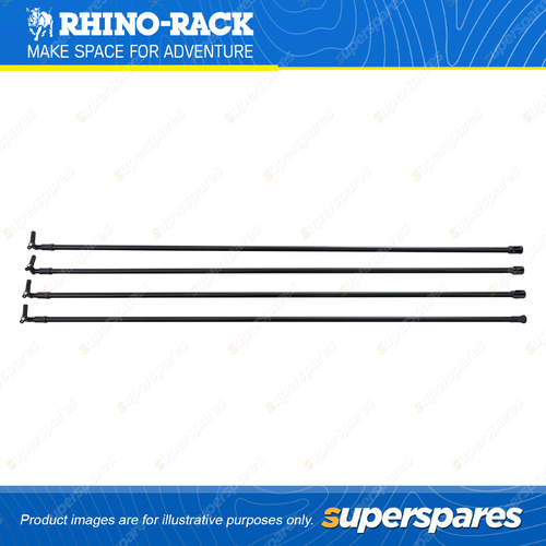 4 x Rhino Rack Batwing Extra-Long Vertical Poles 33102 - Suits Tall Vehicles