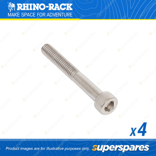 Rhino Rack M6 x 45mm Stainless Steel Socket Head Screw B038-BP - in a Pack of 4
