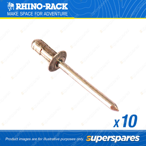 Rhino Rack Sealed Rivet Grip 1.6mm - 6.3mm H004-BP - Pack of 10 - Replacement