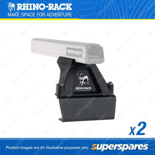 2 x Rhino Rack Stepped Roof Mount Legs ISUZO02 - Heavy Duty Roof Rack System