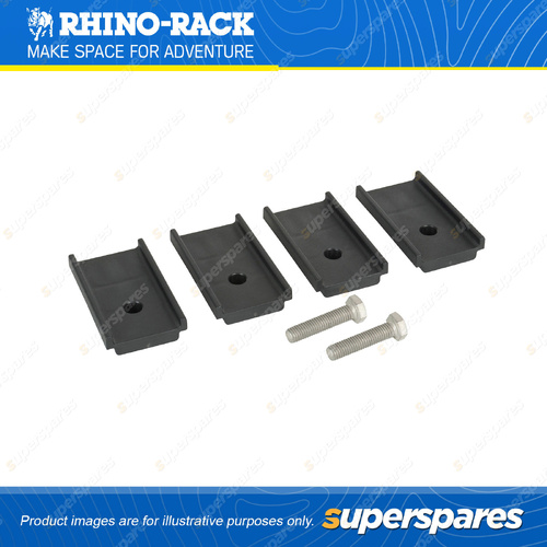 Rhino Rack Heavy Duty Leg Height Spacers LHS2PAIR - 4 x Spacers & 2 x M10 Bolts