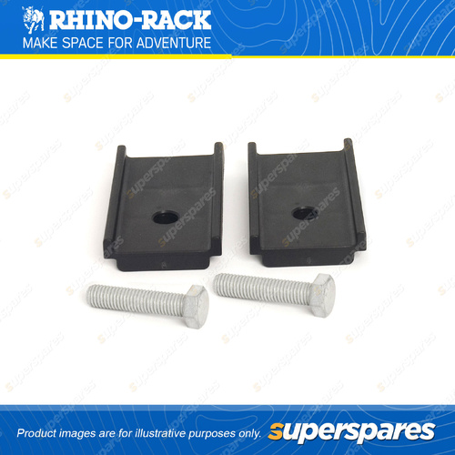 Rhino Rack Heavy Duty Leg Height Spacers LHSPAIR - 2 x Spacers & 2 x M10 Bolts