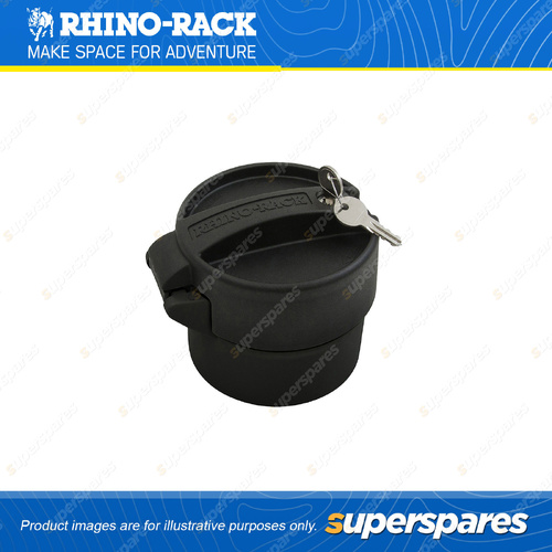 1x Rhino Rack Black Conduit Carrier Locking End Cap LSE100H Suit 100mm PVC Pipes