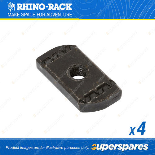 Rhino Rack M8 Black Channel Nut N003-BLK-BP - Pack of 4 - Automative Replacement