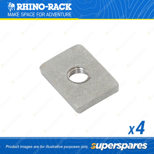 Rhino Rack M6 Galvanised GMH Special Channel Nut N018-BP - in a Pack of 4